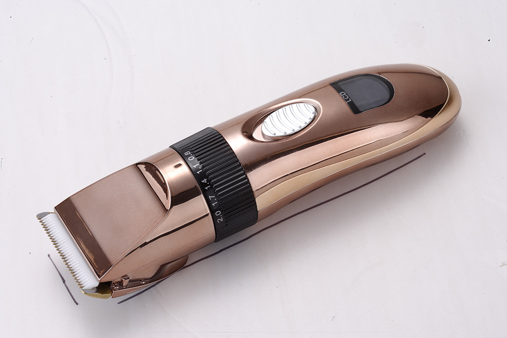 Professional Cordless Rechargeable Electric Hair Clipper with Lcd Screen